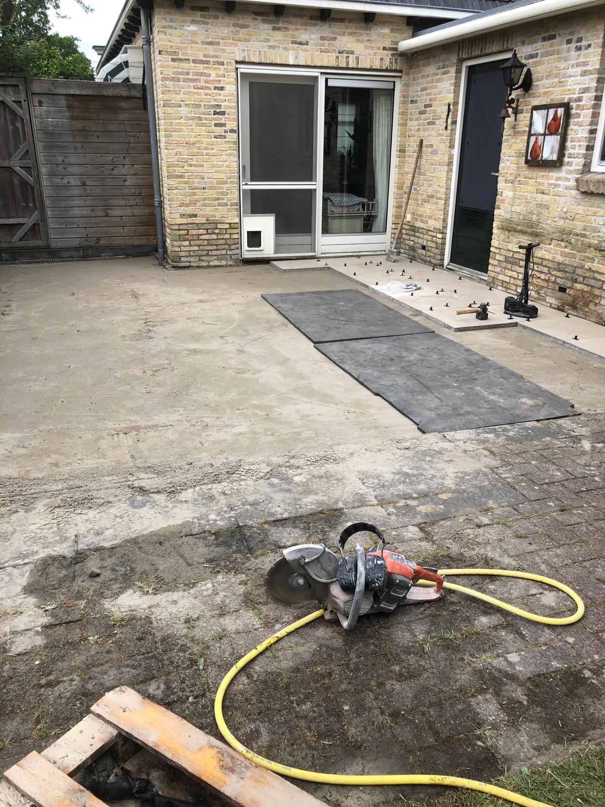 Tuin voor de tuinaanleg