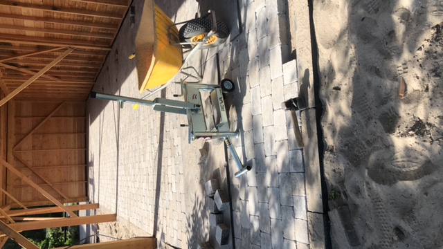 Overkapping, detail van de constructie