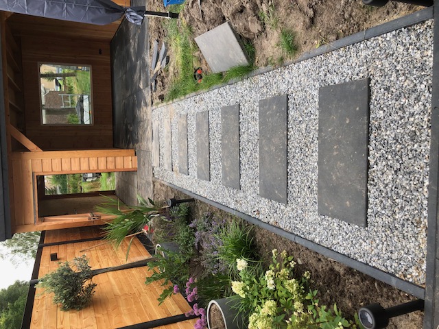 Tuinaanleg project met terras